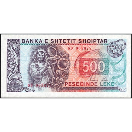Albanie - Pick 48b - 500 lekë - Série GD - 1996 - Etat : pr.NEUF