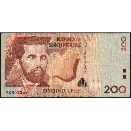 Albanie - Pick 71a - 200 lekë - Série PQ - 2007 - Etat : TB