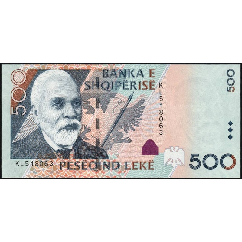 Albanie - Pick 72b - 500 lekë - Série KL - 2015 - Etat : NEUF