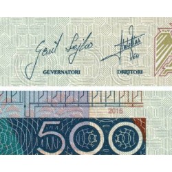 Albanie - Pick 72b - 500 lekë - Série KT - 2015 - Etat : NEUF