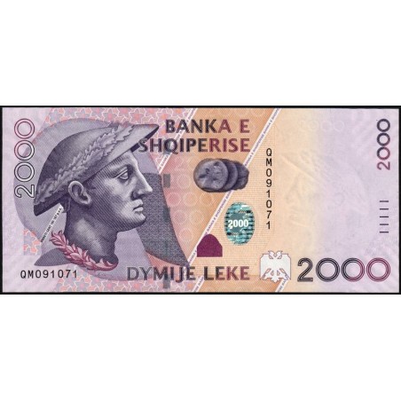 Albanie - Pick 74b - 2'000 lekë - Série QM - 2012 - Etat : NEUF