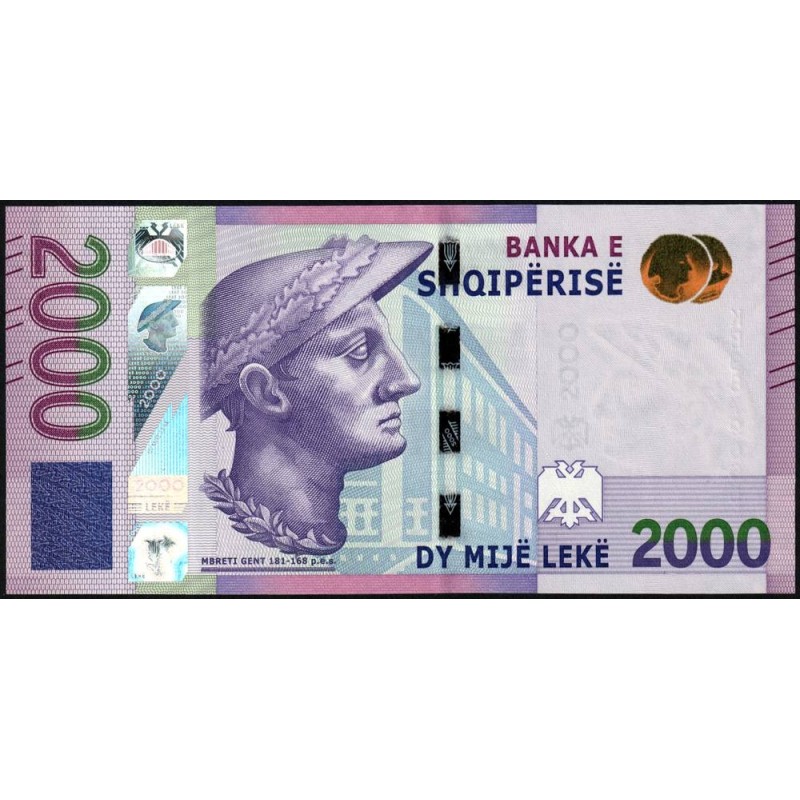 Albanie - Pick 79a - 2'000 lekë - Série KB - 2020 (2022) - Etat : NEUF