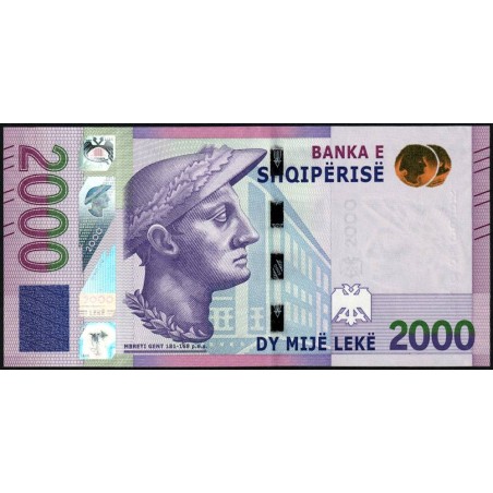 Albanie - Pick 79a - 2'000 lekë - Série KB - 2020 (2022) - Etat : NEUF