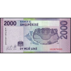 Albanie - Pick 79a - 2'000 lekë - Série KB - 2020 (2022) - Etat : NEUF
