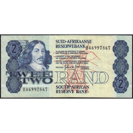 Afrique du Sud - Pick 118d - 2 rand - Série BA - 1983 - Etat : TTB