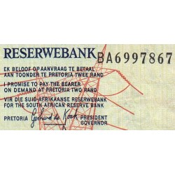 Afrique du Sud - Pick 118d - 2 rand - Série BA - 1983 - Etat : TTB