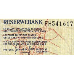 Afrique du Sud - Pick 118d - 2 rand - Série FH - 1983 - Etat : TB