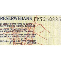 Afrique du Sud - Pick 118d - 2 rand - Série FK - 1983 - Etat : NEUF
