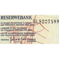 Afrique du Sud - Pick 118d - 2 rand - Série GL - 1983 - Etat : SUP+