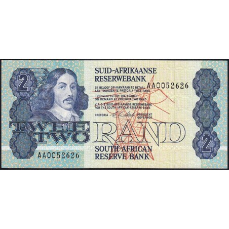 Afrique du Sud - Pick 118e - 2 rand - Série AA - 1990 - Etat : NEUF