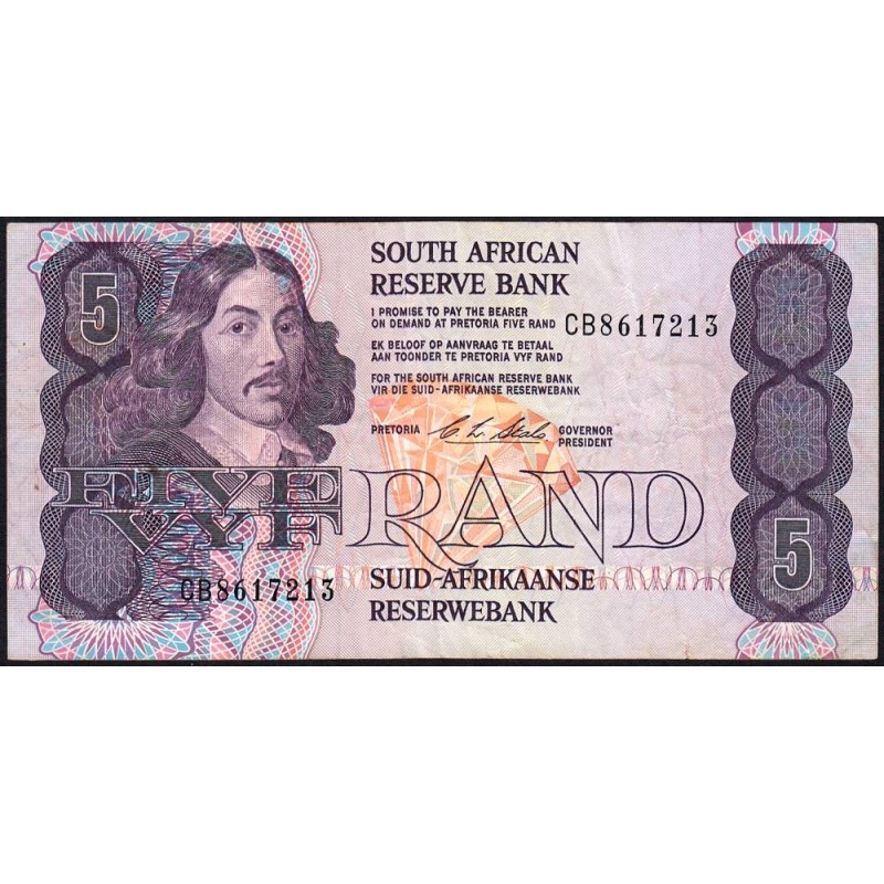 Afrique du Sud - Pick 119e - 5 rand - Série CB - 1990 - Etat : TB