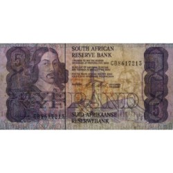 Afrique du Sud - Pick 119e - 5 rand - Série CB - 1990 - Etat : TB