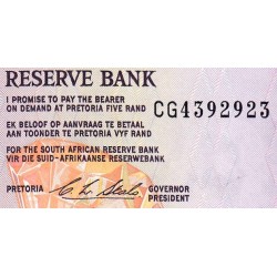 Afrique du Sud - Pick 119e - 5 rand - Série CG - 1990 - Etat : pr.NEUF