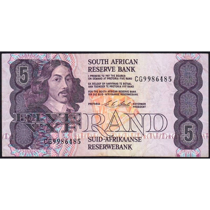 Afrique du Sud - Pick 119e - 5 rand - Série CG - 1990 - Etat : TB