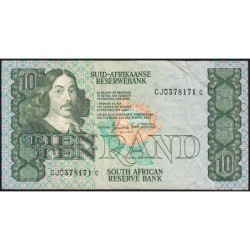Afrique du Sud - Pick 120d - 10 rand - Série CJ C - 1985 - Etat : TB