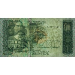 Afrique du Sud - Pick 120d - 10 rand - Série CJ C - 1985 - Etat : TB