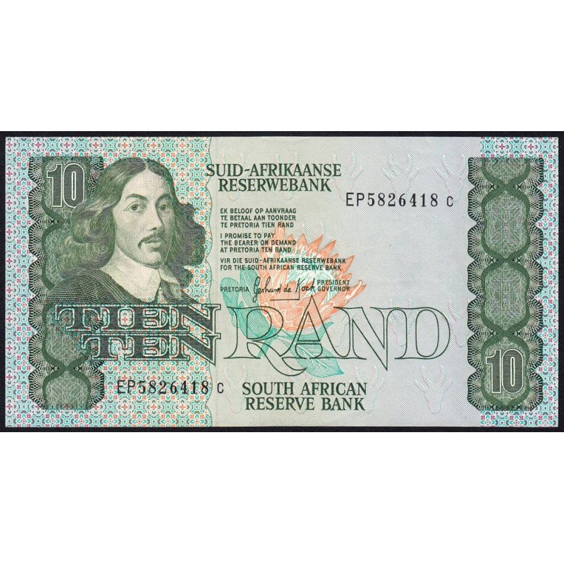Afrique du Sud - Pick 120d - 10 rand - Série EP C - 1985 - Etat : TTB+
