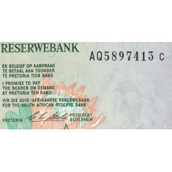 Afrique du Sud - Pick 120e - 10 rand - Série AQ C - 1990 - Etat : pr.NEUF