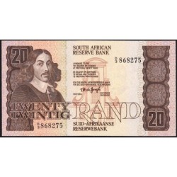 Afrique du Sud - Pick 121a - 20 rand - Série D/3 - 1978 - Etat : NEUF