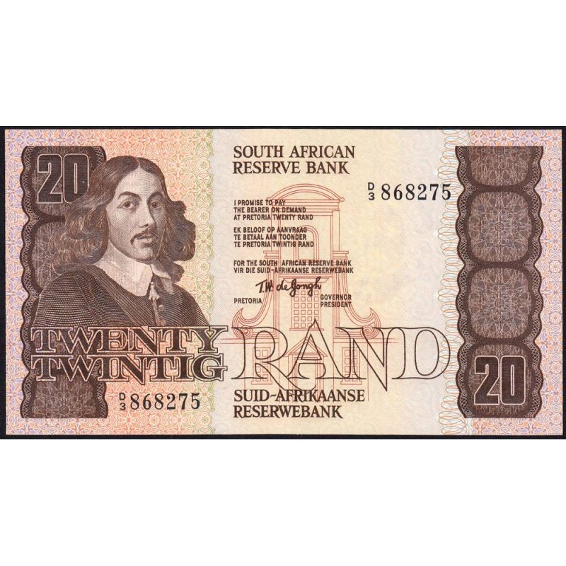 Afrique du Sud - Pick 121a - 20 rand - Série D/3 - 1978 - Etat : NEUF