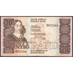 Afrique du Sud - Pick 121c - 20 rand - Série D5/52 - 1982 - Etat : TB+