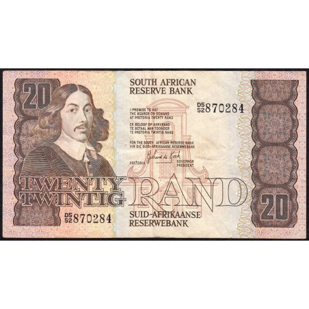 Afrique du Sud - Pick 121c - 20 rand - Série D5/52 - 1982 - Etat : TB+