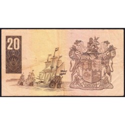 Afrique du Sud - Pick 121c - 20 rand - Série D7/95 - 1982 - Etat : TB