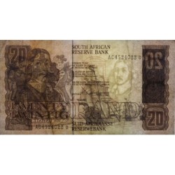 Afrique du Sud - Pick 121e - 20 rand - Série AC D - 1990 - Etat : TB