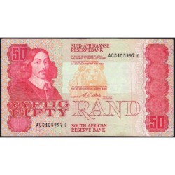 Afrique du Sud - Pick 122b - 50 rand - Série AC E - 1990 - Etat : TTB-