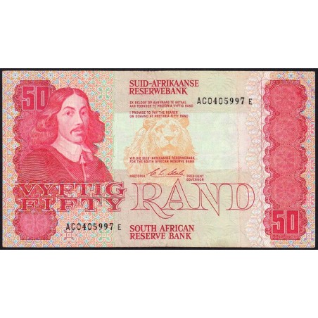 Afrique du Sud - Pick 122b - 50 rand - Série AC E - 1990 - Etat : TTB-