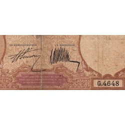 Indochine Française - Pick 48b - 1 piastre - Série G.4648 - 1927 - Etat : AB