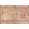 Indochine Française - Pick 48b - 1 piastre - Série H.4812 - 1927 - Etat : B