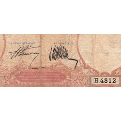 Indochine Française - Pick 48b - 1 piastre - Série H.4812 - 1927 - Etat : B