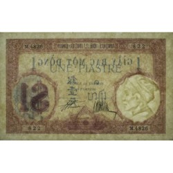 Indochine Française - Pick 48b - 1 piastre - Série M.4826 - 1927 - Etat : SPL