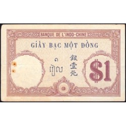 Indochine Française - Pick 48b - 1 piastre - Série L.4850 - 1927 - Etat : TTB