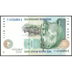 Afrique du Sud - Pick 123a - 10 rand - Série FJ A - 1993 - Etat : NEUF