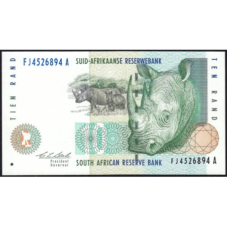 Afrique du Sud - Pick 123a - 10 rand - Série FJ A - 1993 - Etat : NEUF
