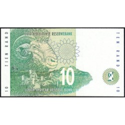 Afrique du Sud - Pick 123a - 10 rand - Série FJ A - 1993 - Etat : NEUF