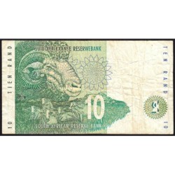 Afrique du Sud - Pick 123a - 10 rand - Série HN A - 1993 - Etat : B+
