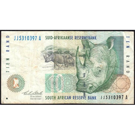 Afrique du Sud - Pick 123a - 10 rand - Série JJ A - 1993 - Etat : TB