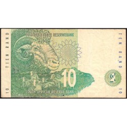 Afrique du Sud - Pick 123b - 10 rand - Série DD A - 1999 - Etat : B