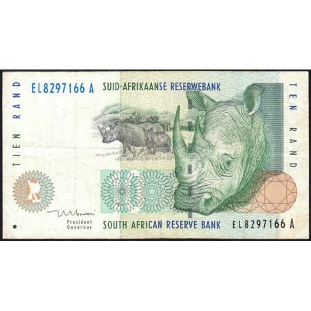 Afrique du Sud - Pick 123b - 10 rand - Série EL A - 1999 - Etat : TB