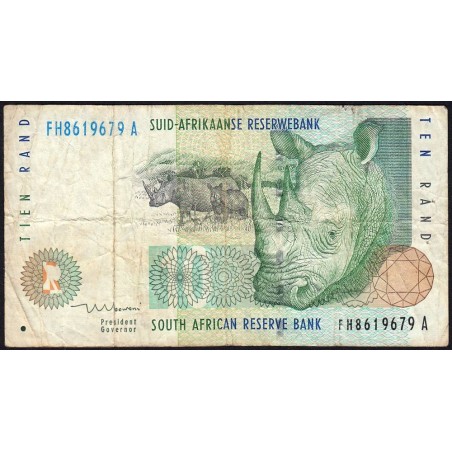 Afrique du Sud - Pick 123b - 10 rand - Série FH A - 1999 - Etat : B