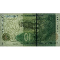 Afrique du Sud - Pick 123b - 10 rand - Série GD A - 1999 - Etat : TTB