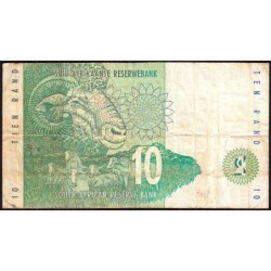 Afrique du Sud - Pick 123b - 10 rand - Série GK A - 1999 - Etat : B