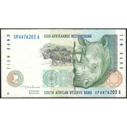Afrique du Sud - Pick 123b - 10 rand - Série GP A - 1999 - Etat : TTB-