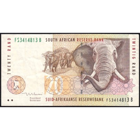 Afrique du Sud - Pick 124b - 20 rand - Série FS B - 1999 - Etat : TTB-
