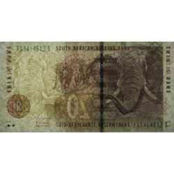 Afrique du Sud - Pick 124b - 20 rand - Série FS B - 1999 - Etat : TTB-