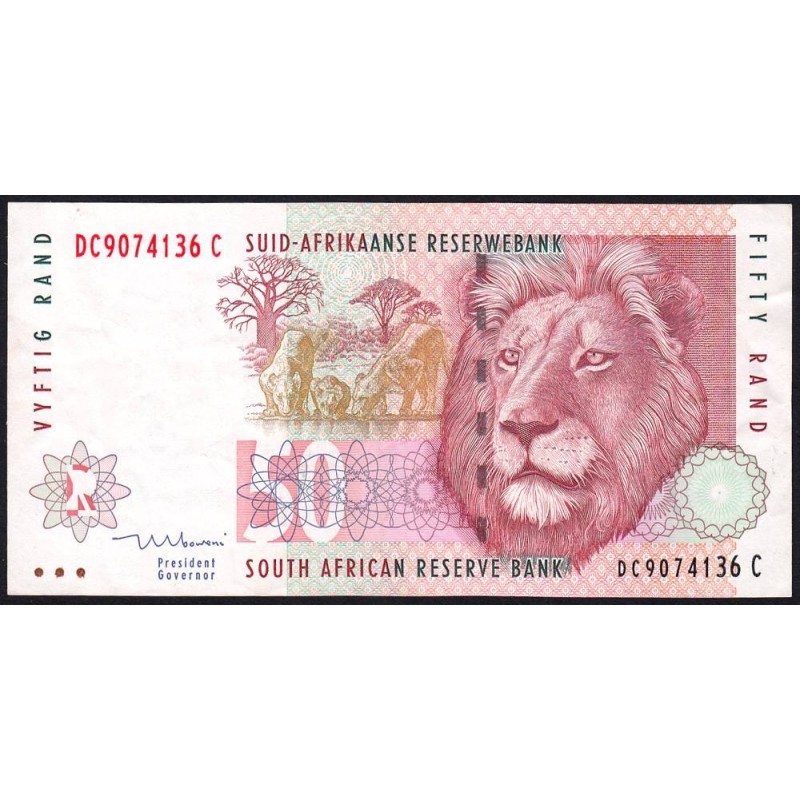 Afrique du Sud - Pick 125c - 50 rand - Série DC C - 1999 - Etat : TTB