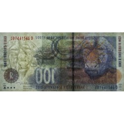 Afrique du Sud - Pick 126b - 100 rand - Série CD D - 1999 - Etat : TB+